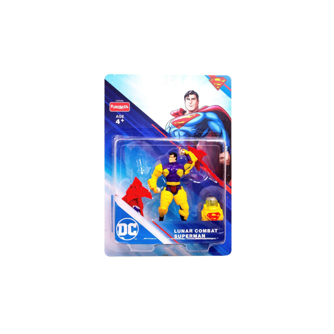 Funskool Lunar Combat SuperMan Action Figurine for Ages 4+ (Card & Design May Vary)