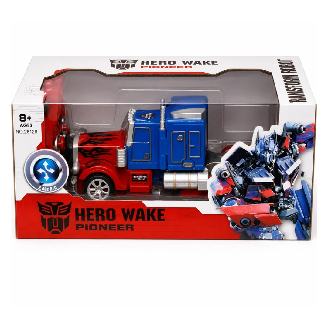 Hero Wake Pioneer 2-in-1 Transforming Remote Control Robot Truck with Lights & Sounds – 2.4GHz