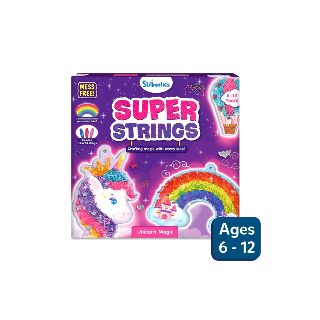 Skillmatics Art & Craft Activity - Super Strings Unicorn Magic, Mess-Free Art for Kids