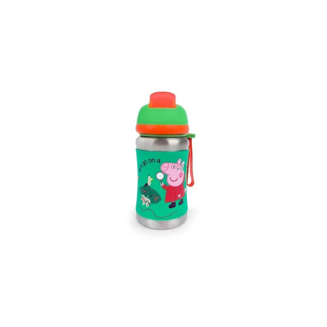 Rabitat Peppa Pig STEEL PLAY Stainless Steel Water Bottle Go Green 350 ml