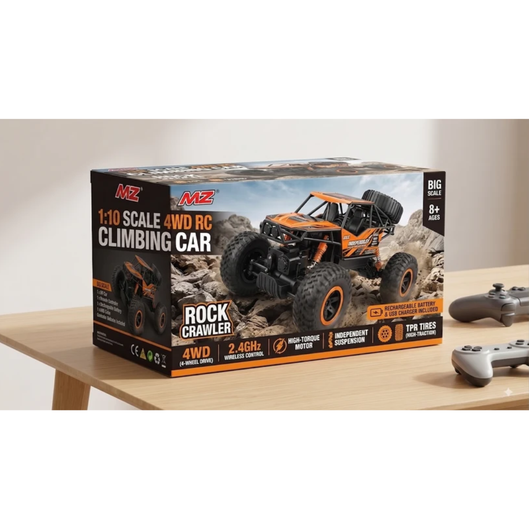 MZ 1:10 Scale 4WD Remote Control Rock Crawler – High-Speed Off-Road RC Climbing Car