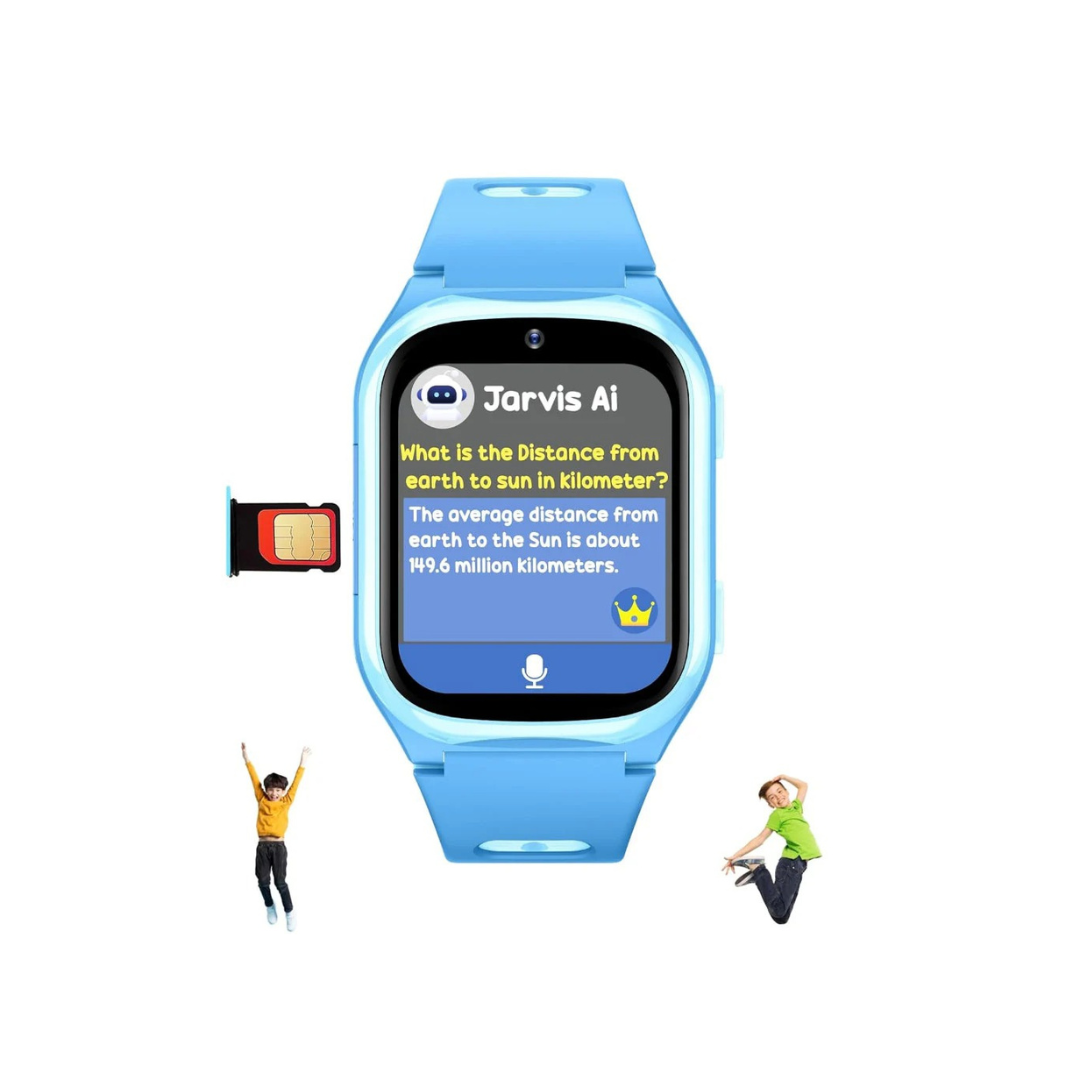 Spiky Chimera Android Smartwatch with Built in Jarvis AI Blue