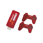 Sameo Micro Genius 8-Bit HDMI Gaming Console 800 Classic Games Dual Wireless Controllers Plug & Play TV Console Red