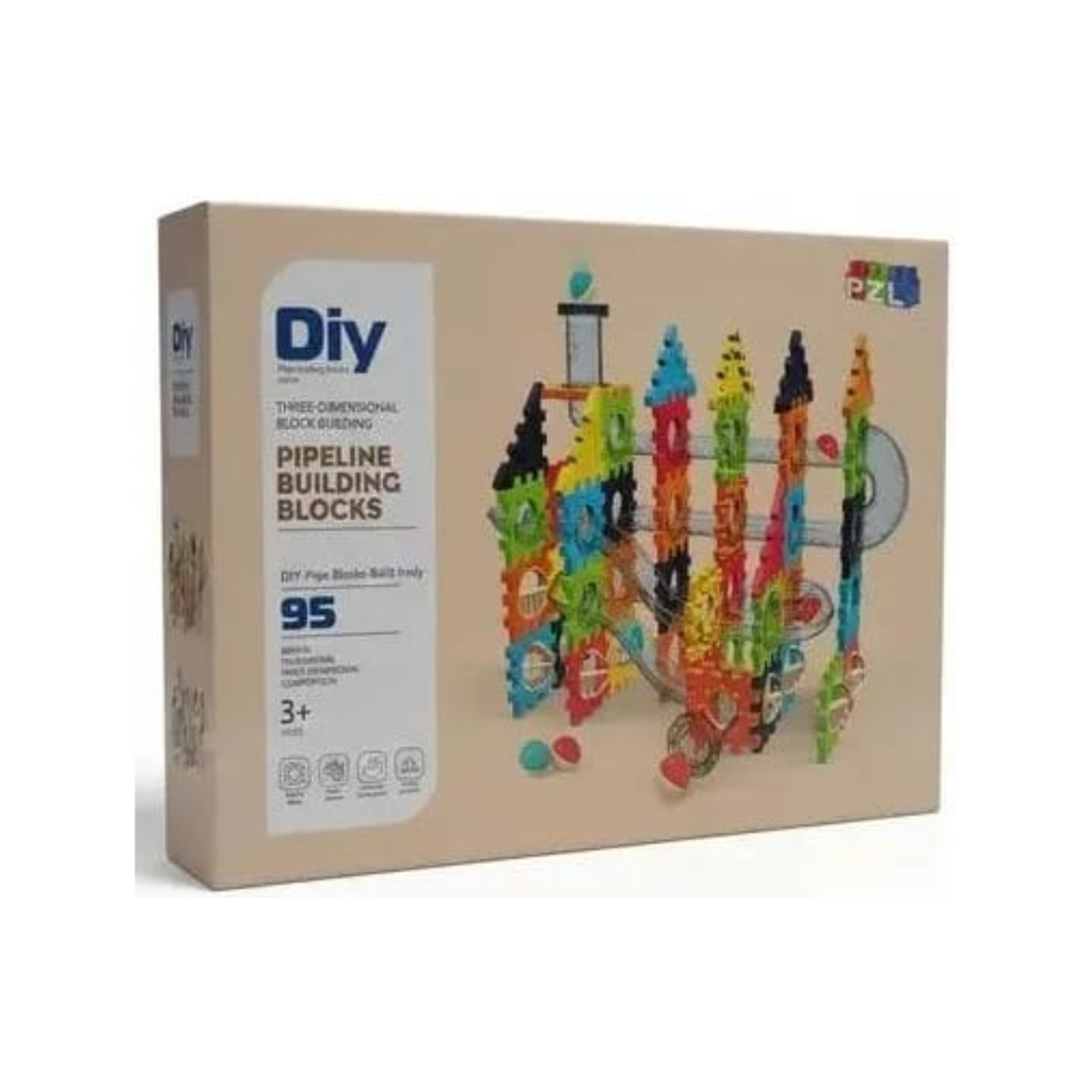 PZL DIY Pipeline Building Blocks 95pcs