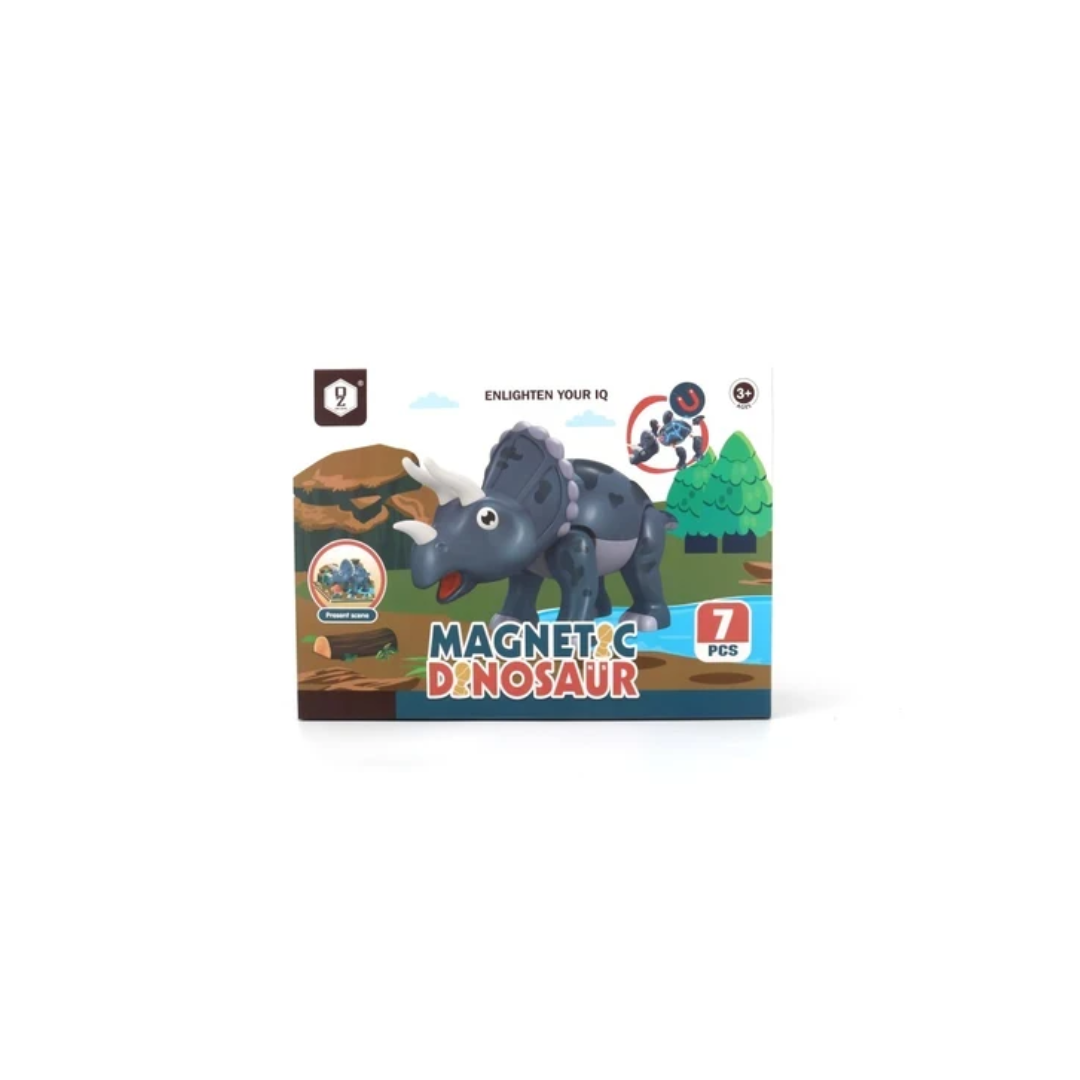 Rainbow Toys Magnetic  Triceratops Dinosaur Building Toy