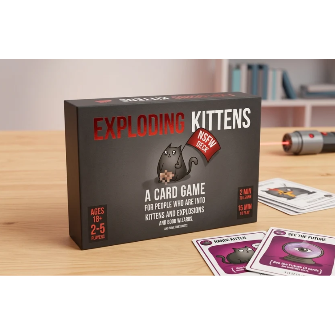 Exploding Kittens NSFW Deck Adult Party Card Game (Ages 18+ / 2-5 Players)