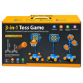 3-in-1 Toss Game for Kids – Basketball, Sucker Target & Ferrule Toss with Adjustable Stand