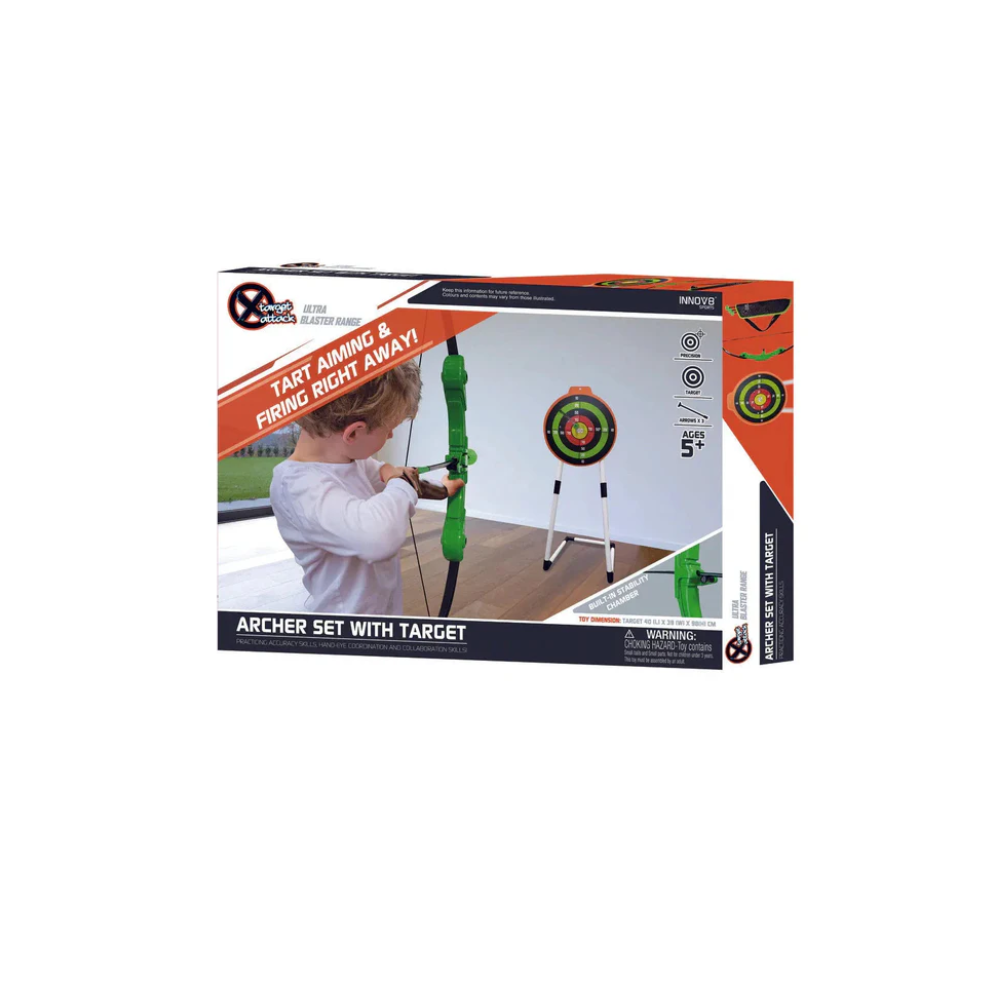 Playwell Innov8 Archer Set with Target Stand 22954 – Archery Training Set
