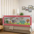 Mee Mee Bed Rail Guard 6 ft (180 × 72 cm) Adjustable Safety Rail for Babies Animal Train