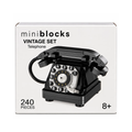 Mini Blocks Vintage Telephone Building Set – 240 Pieces Retro Rotary Phone Model 8+ Years