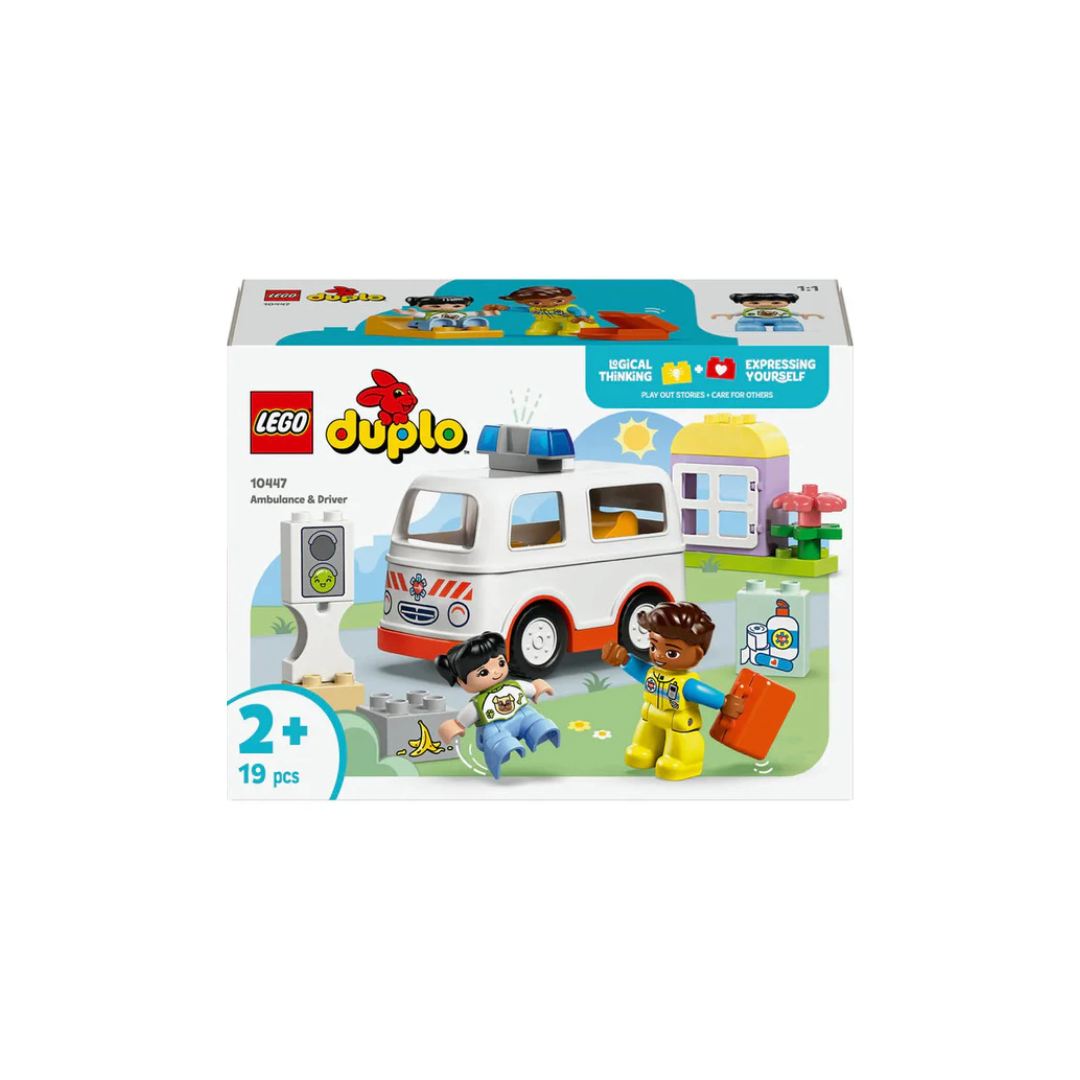Lego 10447 Duplo Ambulance & Driver (19 Pieces)