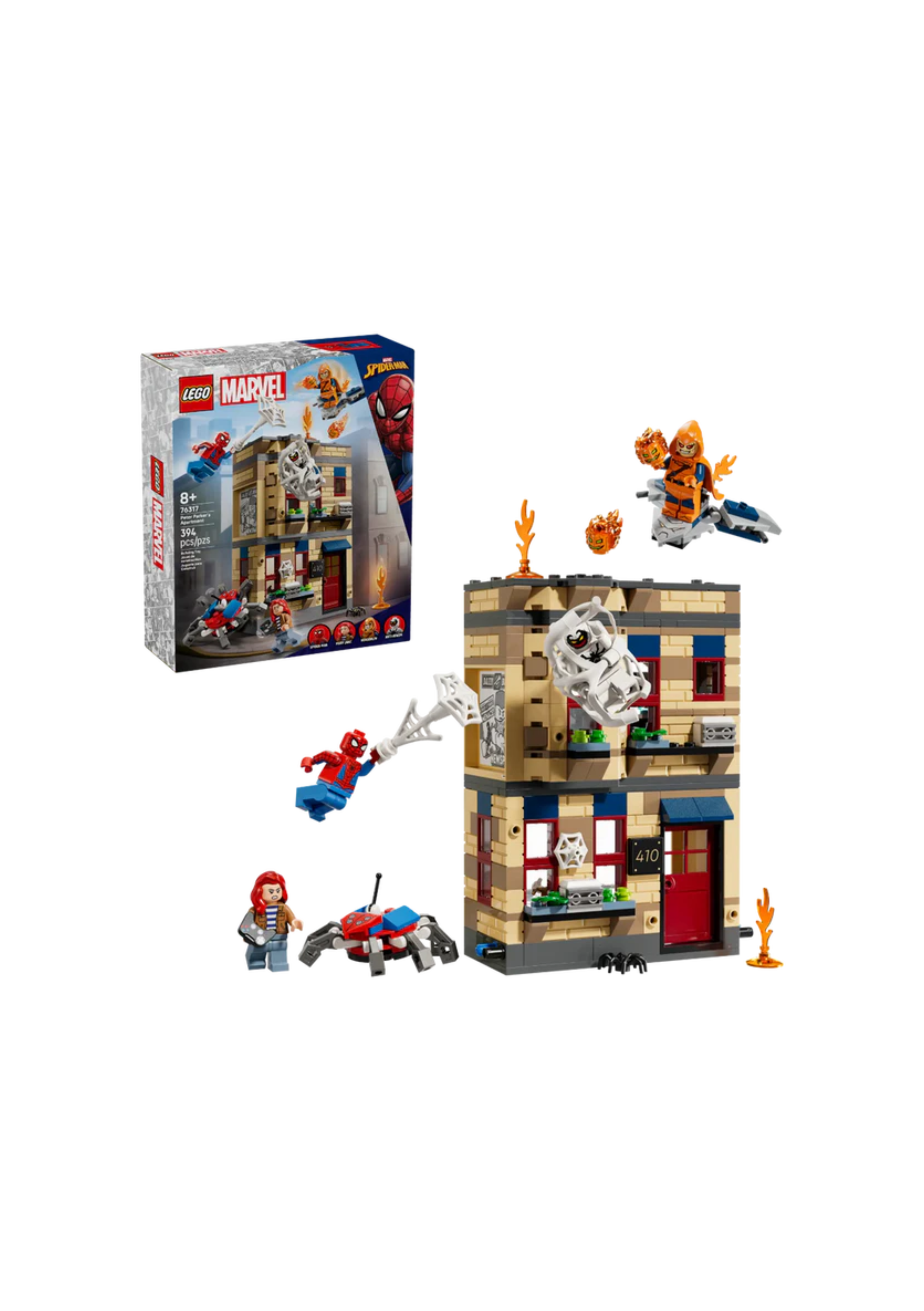 Lego 76317 Super Heroes Marvel Peter Parker’s Apartment (394 Pieces)