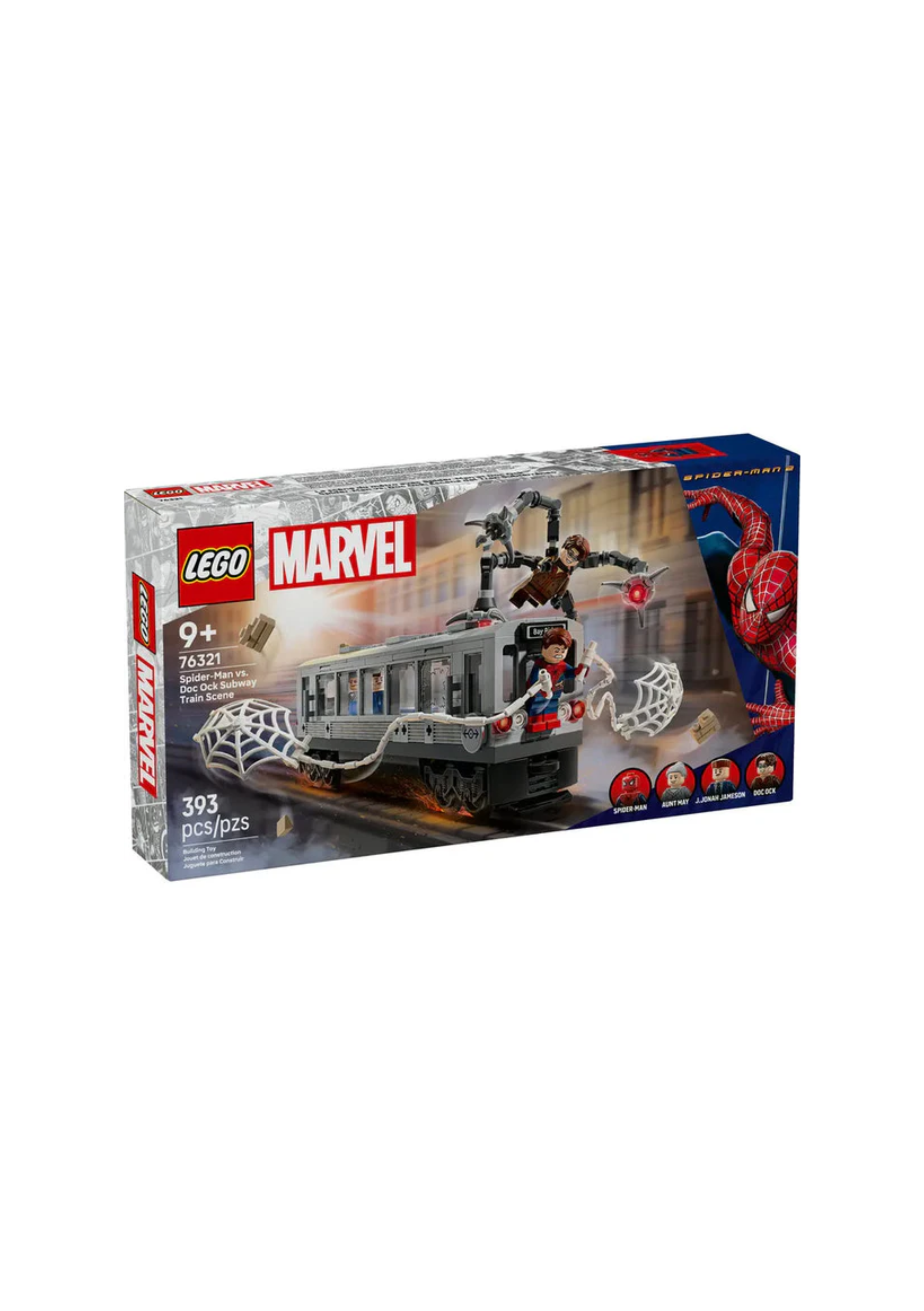 Lego 76321 Super Heroes Marvel Spider-Man vs. Doc Ock Subway Train Scene (393 Pieces)