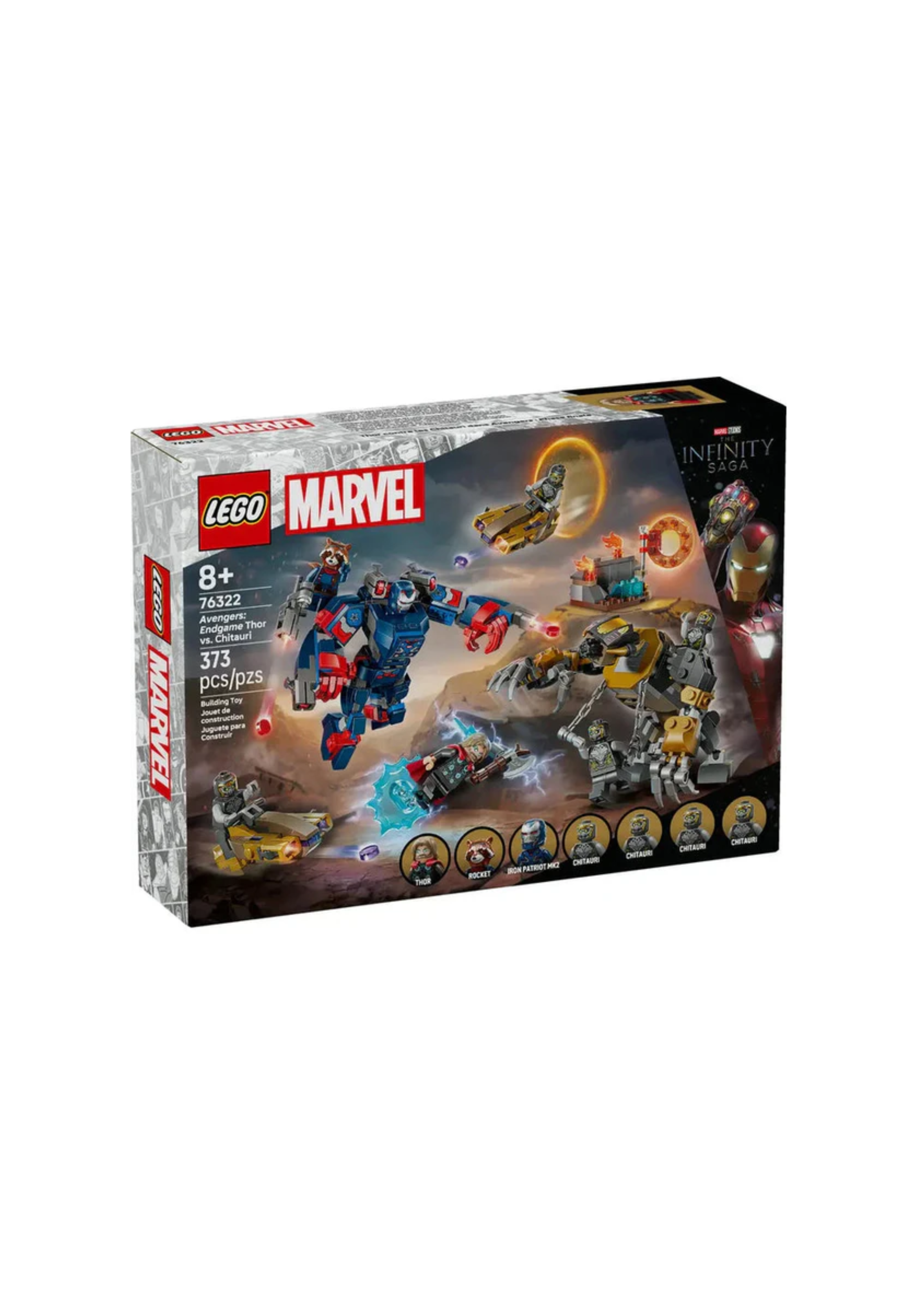 Lego 76322 Super Heroes Marvel Avengers: Endgame Thor vs. Chitauri (373 Pieces)