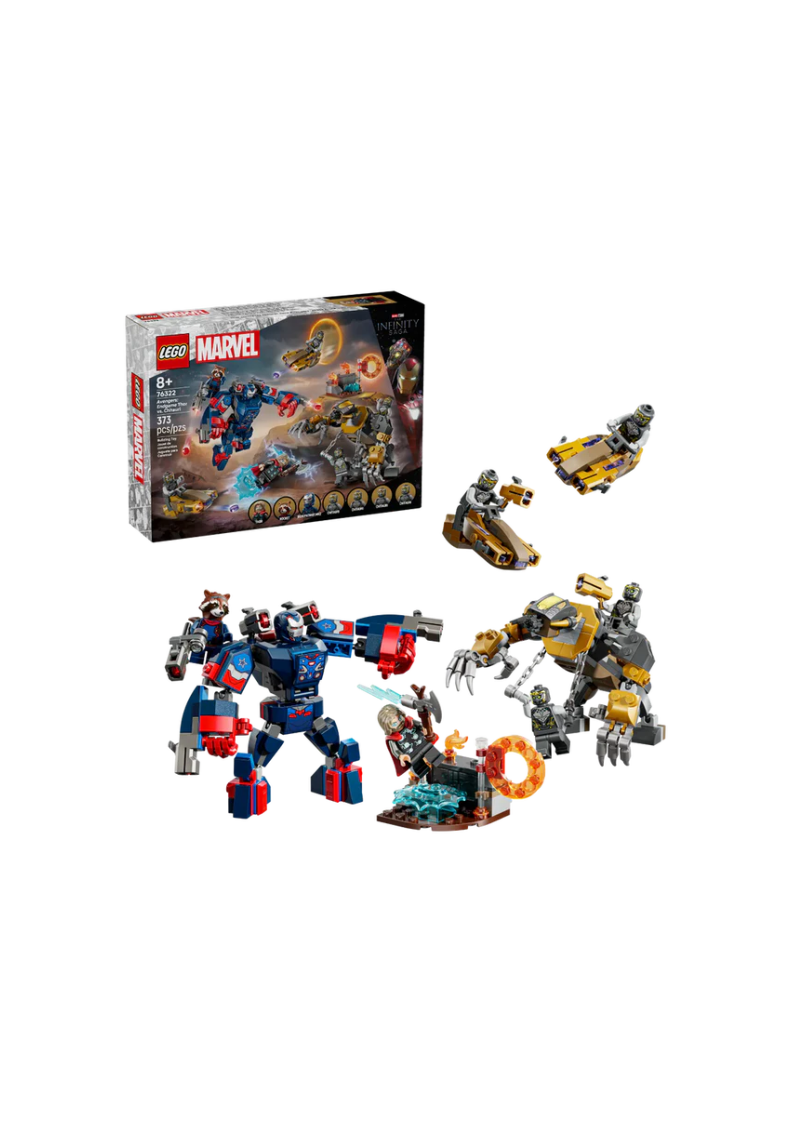 Lego 76322 Super Heroes Marvel Avengers: Endgame Thor vs. Chitauri (373 Pieces)