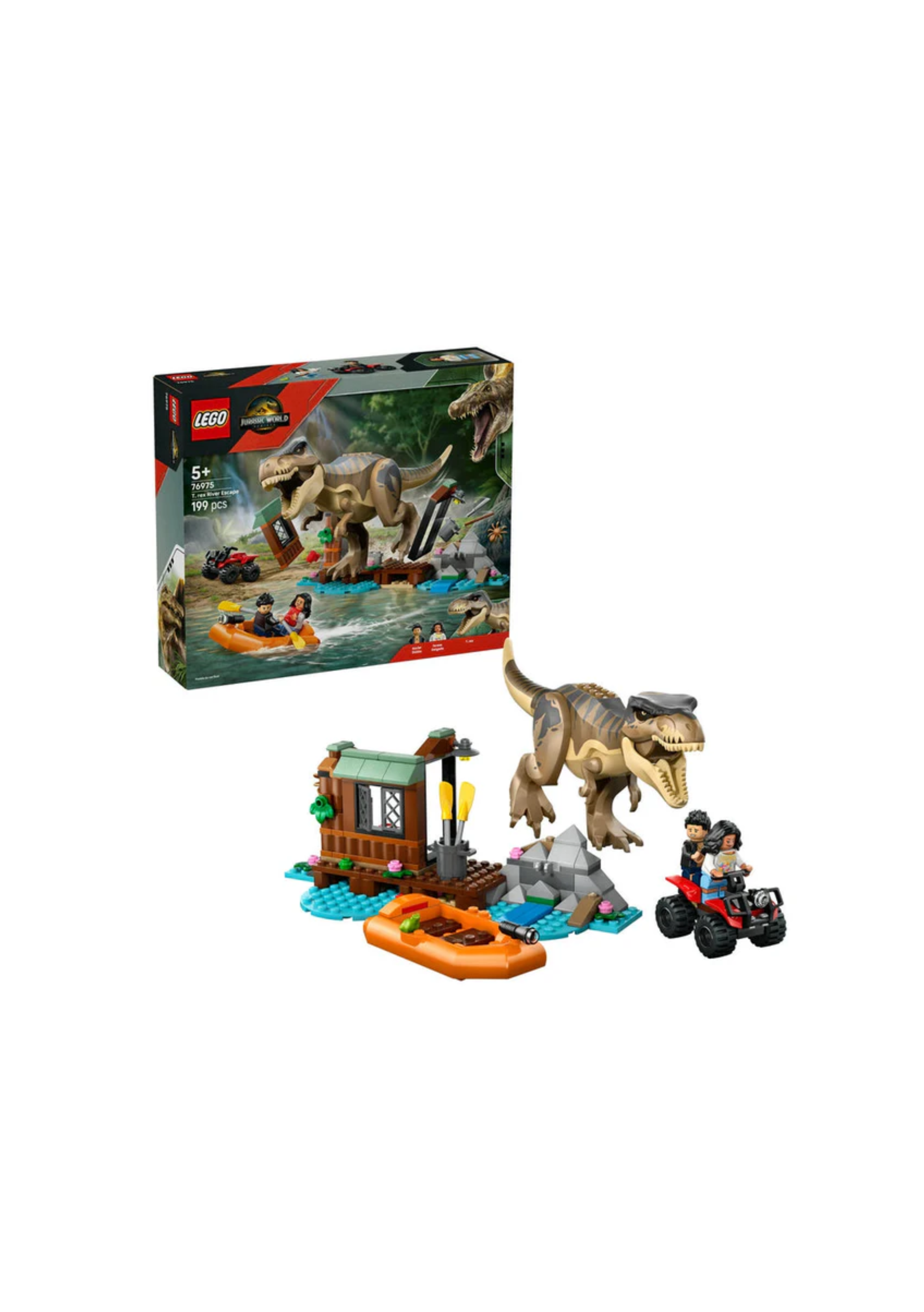 Lego 76975 Jurassic World T. Rex River Escape (199 Pieces)