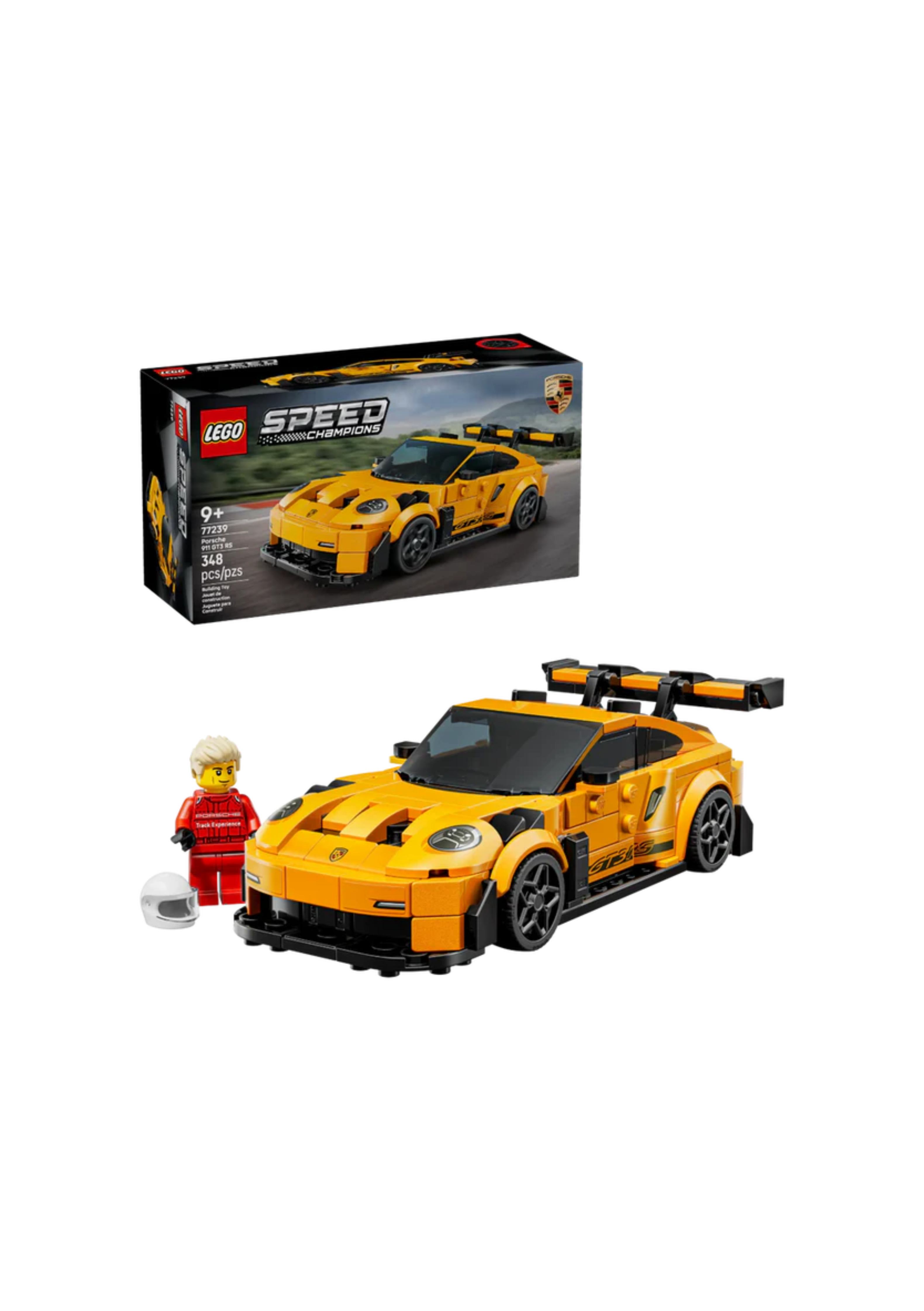 Lego 77239 Speed Champions Porsche 911 GT3 RS Super Car (348 Pieces)