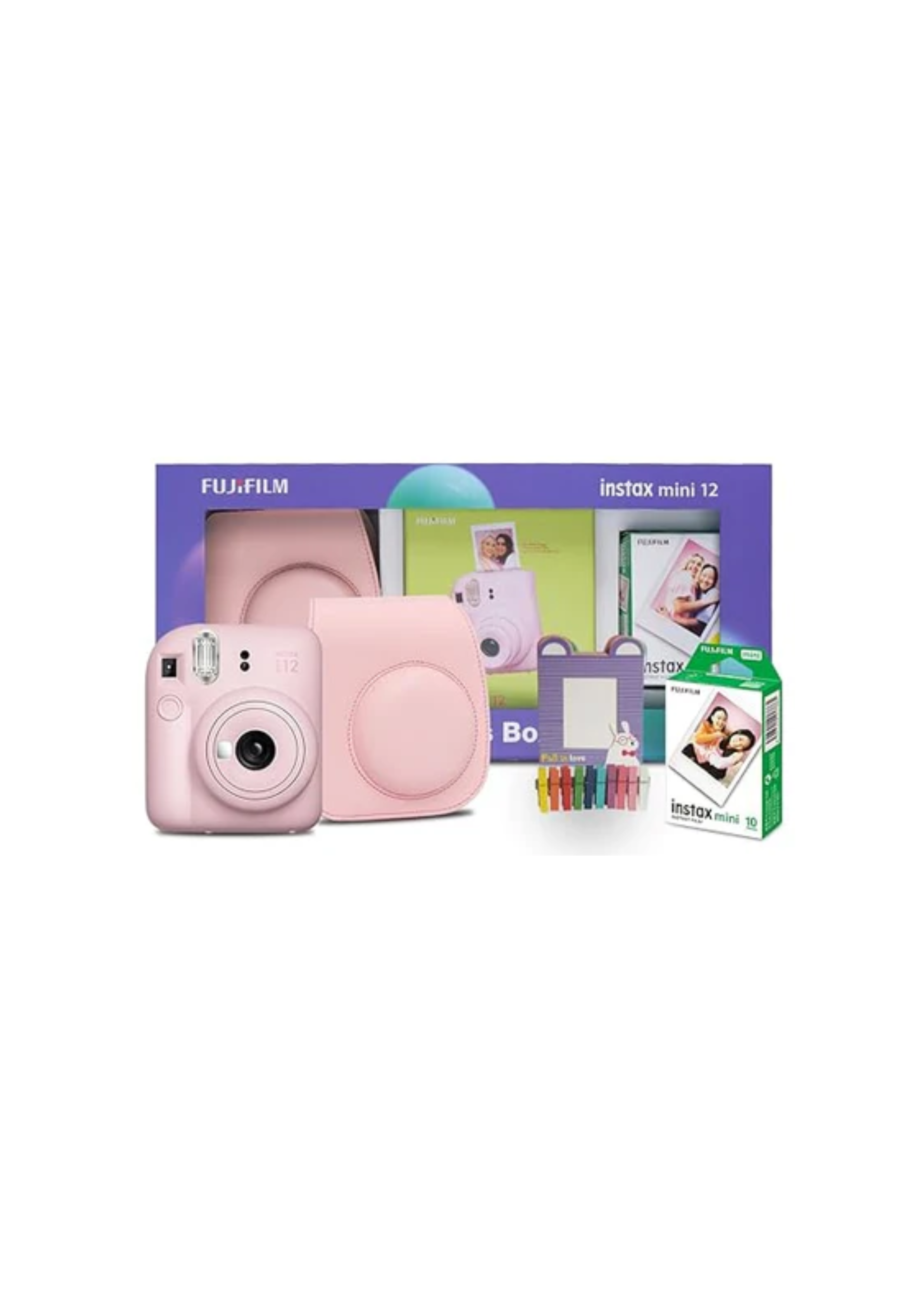 Fujifilm Instax Mini 12 Moments Box with 20 Shots- Pink