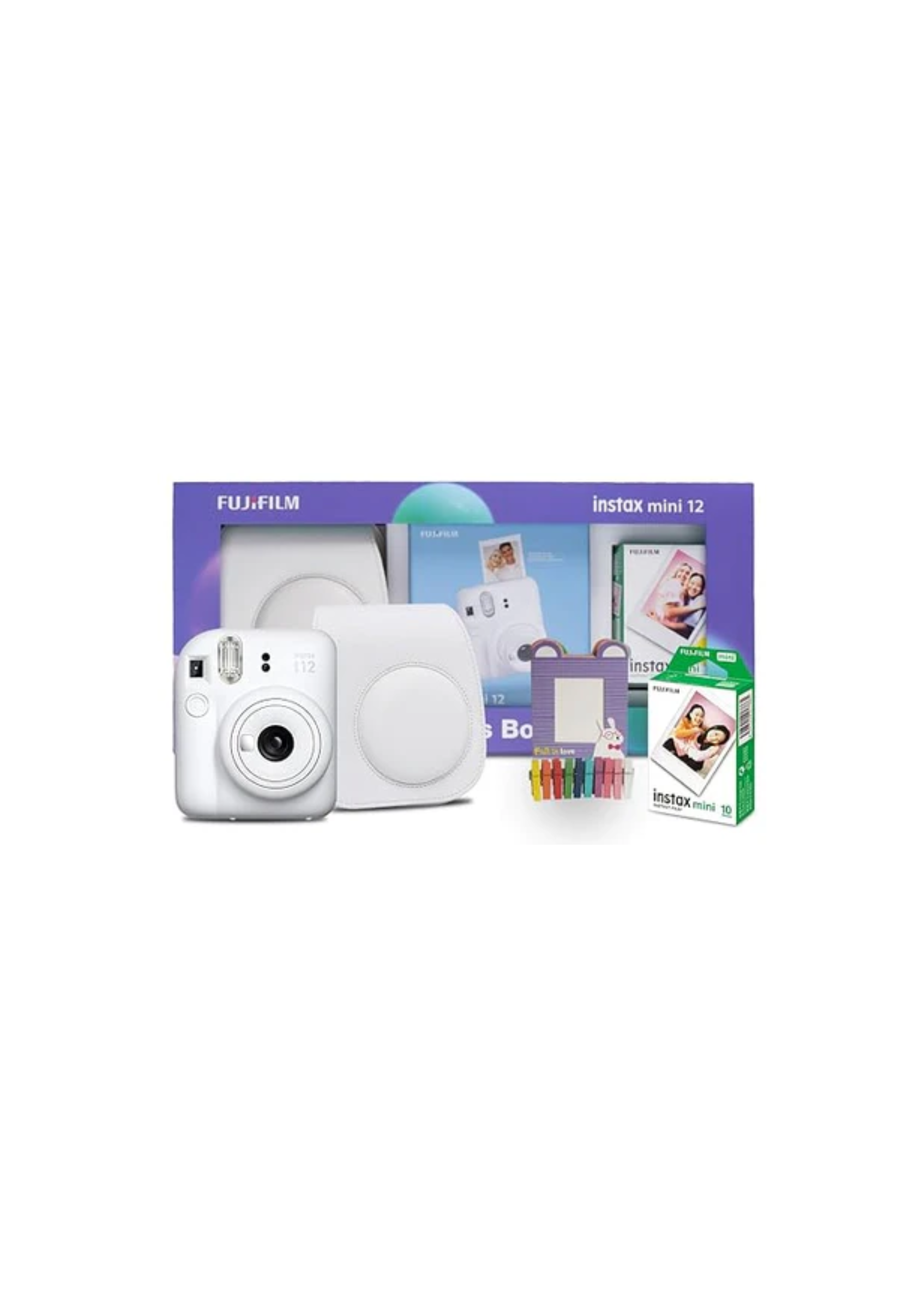 Fujifilm Instax Mini 12 Moments Box with 20 Shots- Purple