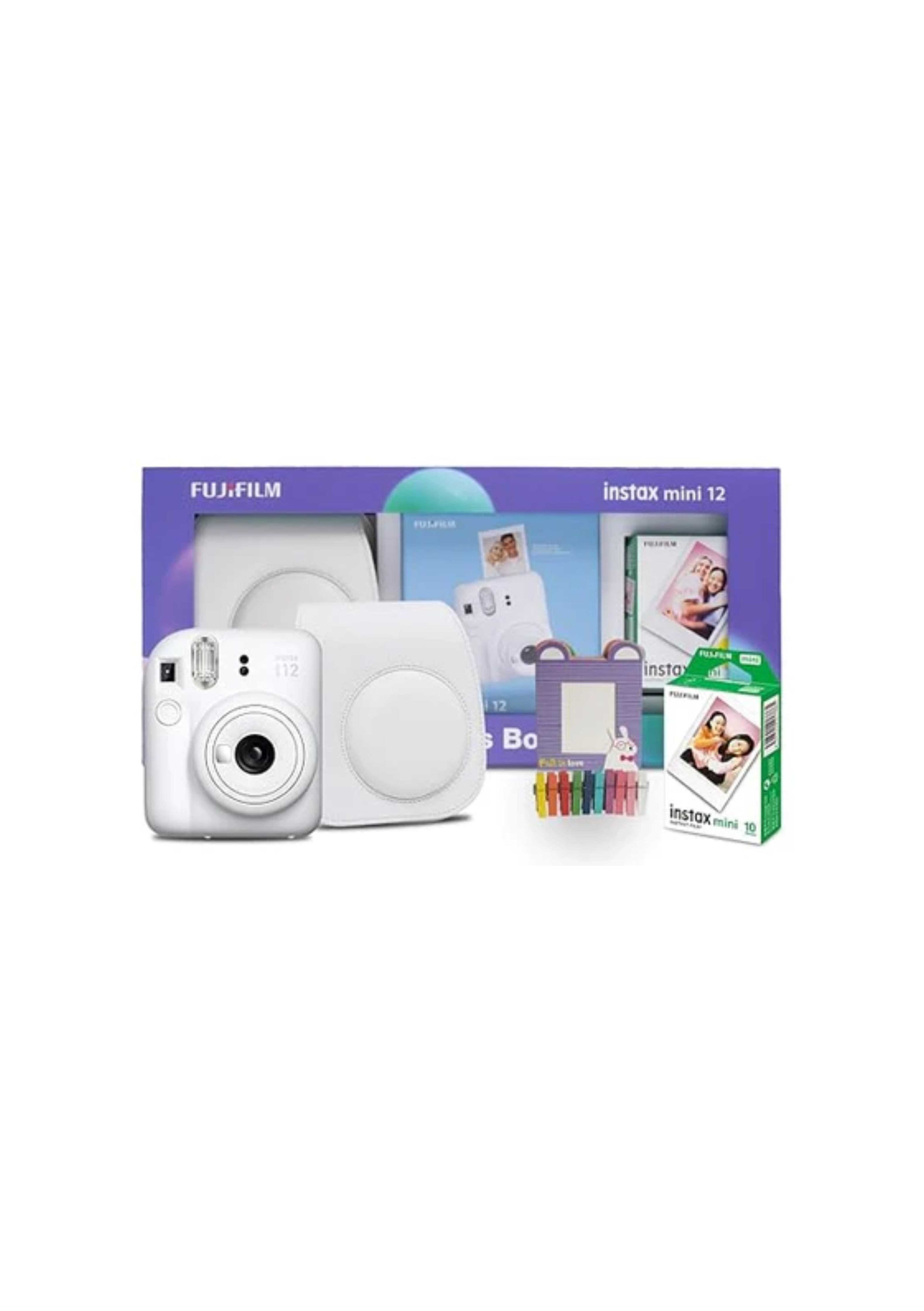 Fujifilm Instax Mini 12 Moments Box with 20 Shots- White