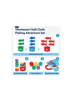 Open Ended Montessori Soft Cloth Fishing Adventure Set (22 Pcs)
