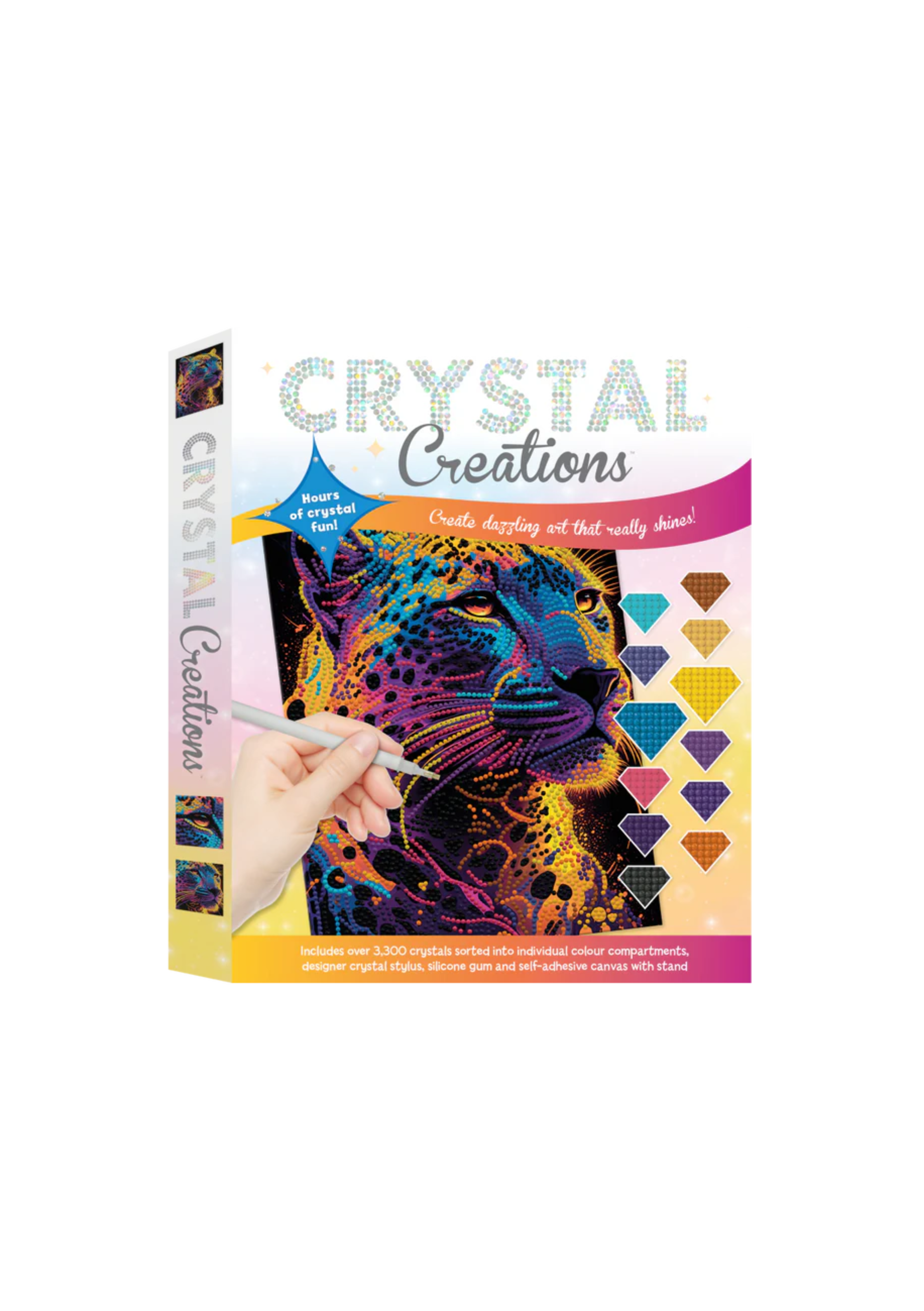 Hinkler Crystal Creations: Neon Leopard