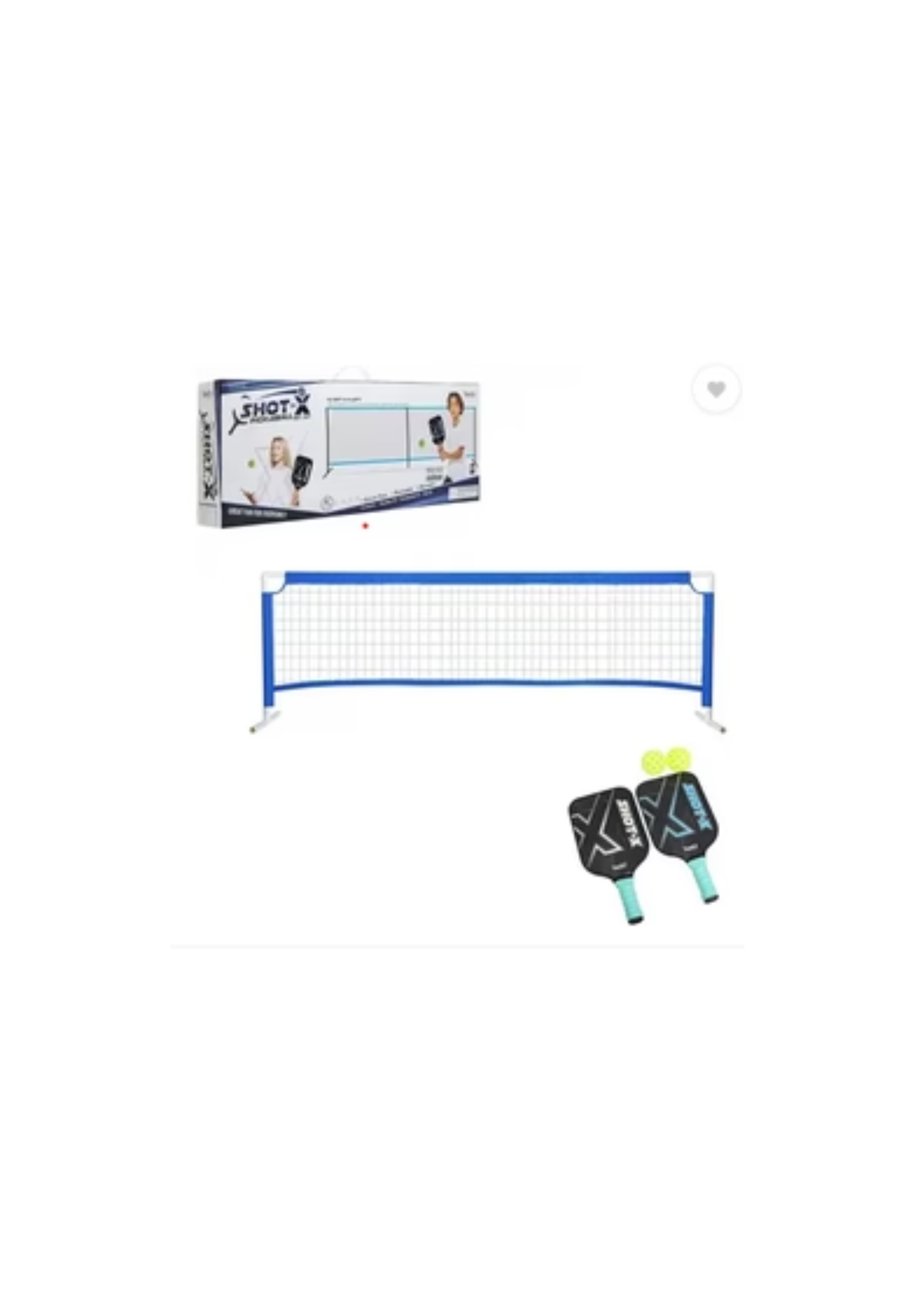 Santoi Graphite Pickleball Paddle Set with net Badminton Kit
