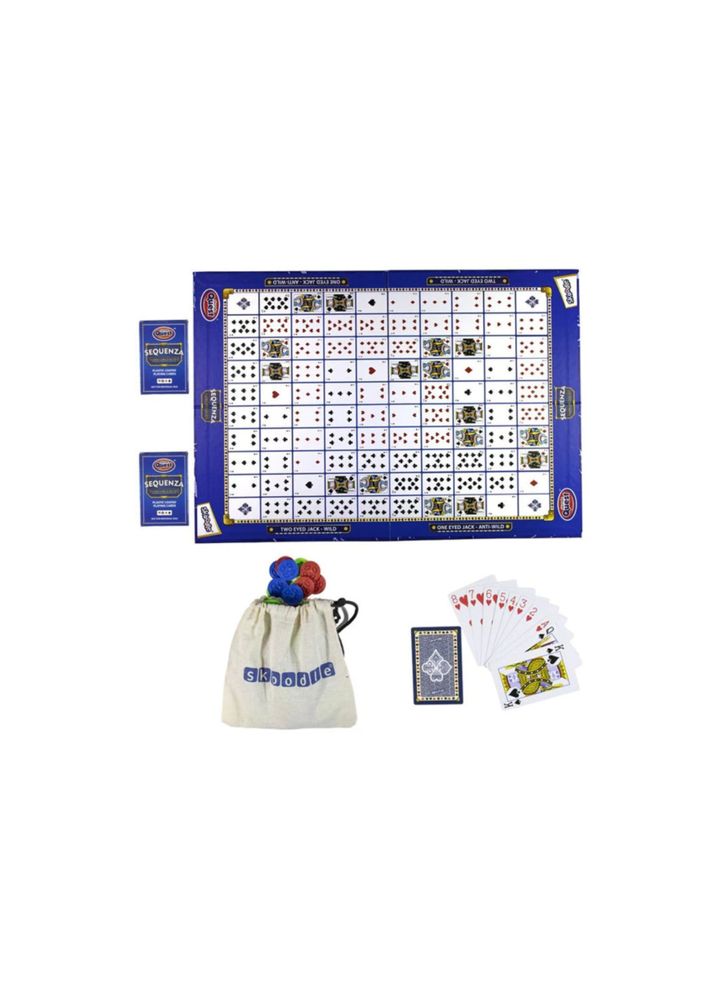 Skoodle Quest Sequenza Classic Card Game