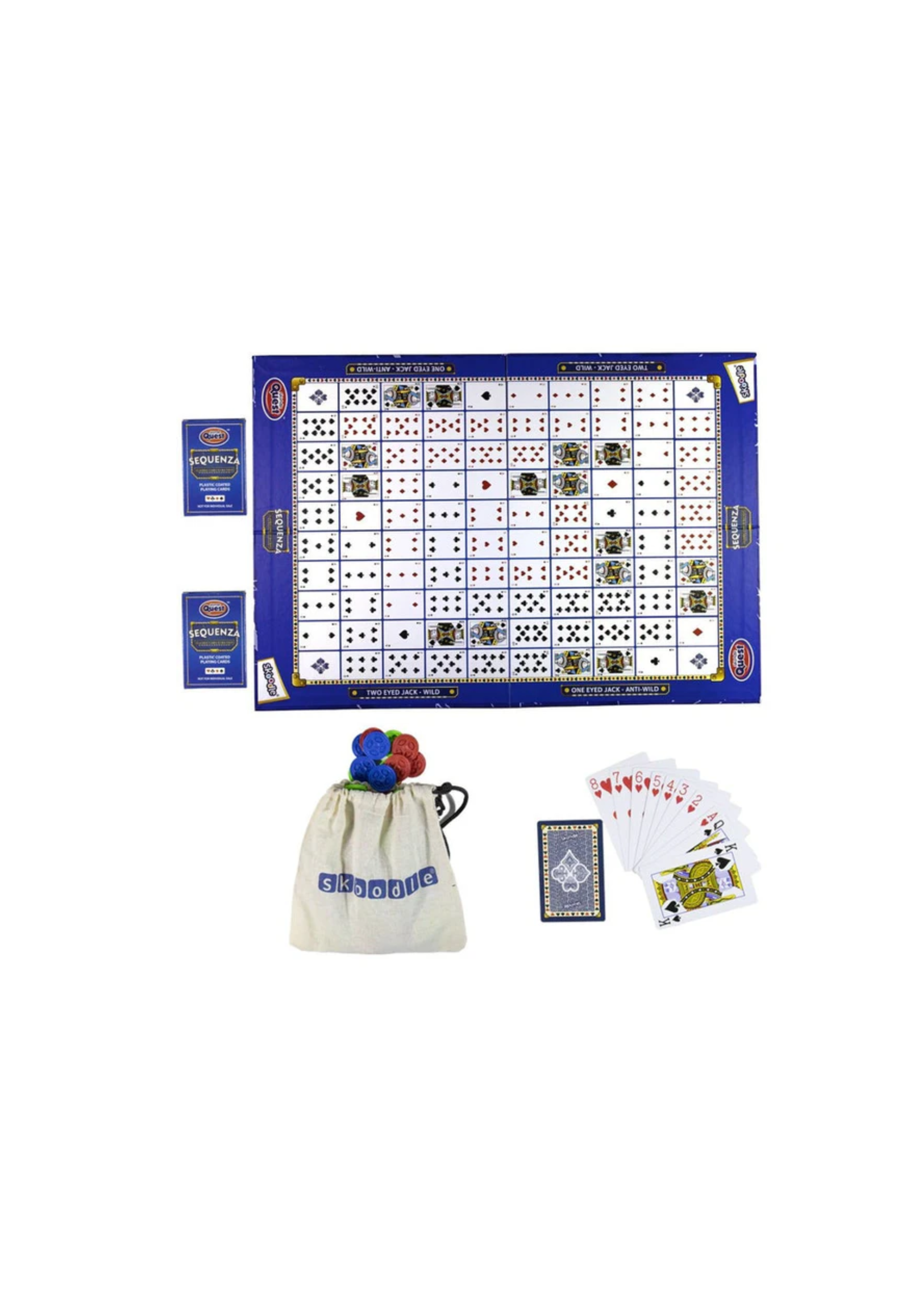 Skoodle Quest Sequenza Classic Card Game