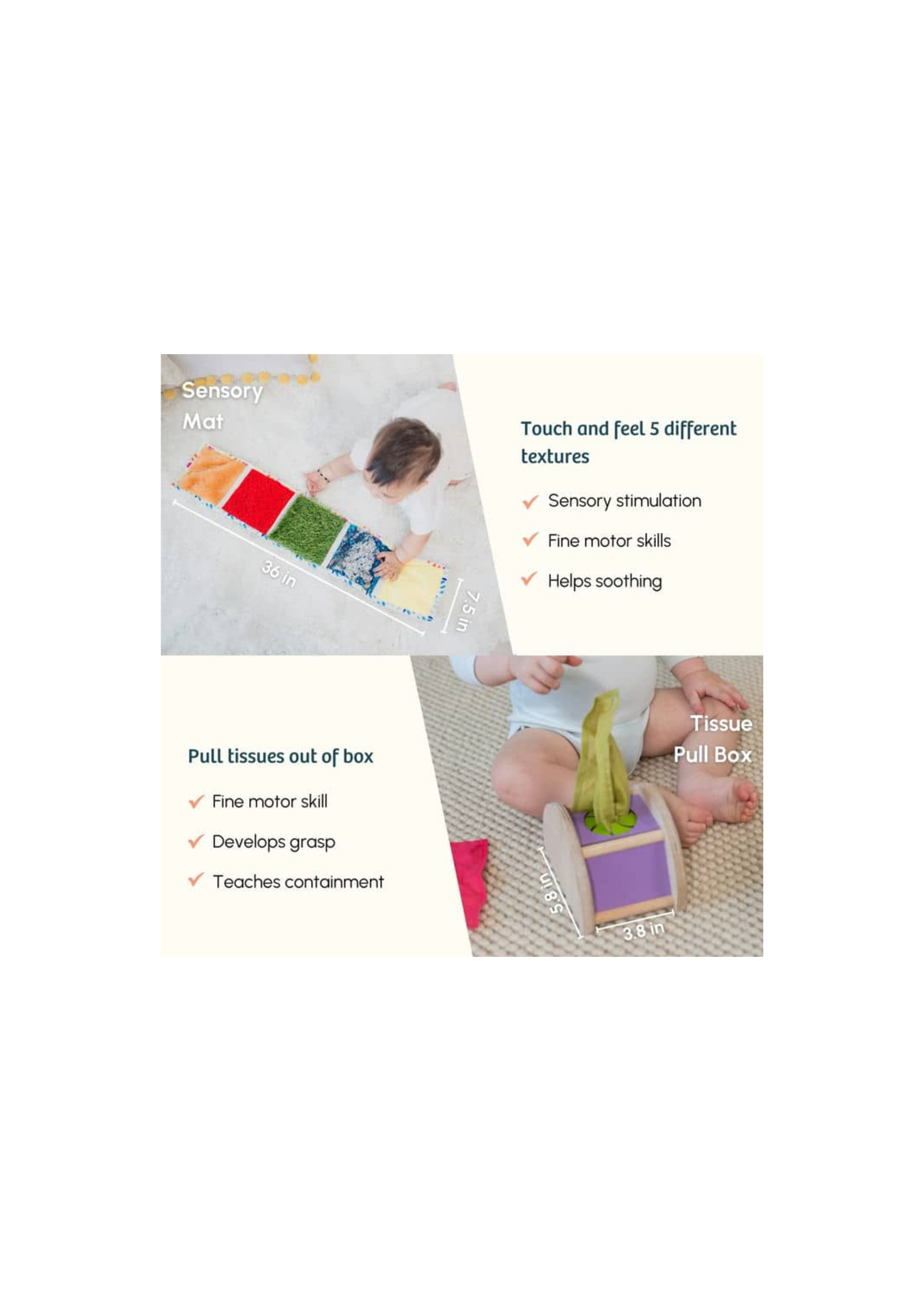 Curious Cub Montessori Box-7M+-Pack of 9 Montessori Toys Educational Wooden Toys-Gift Set