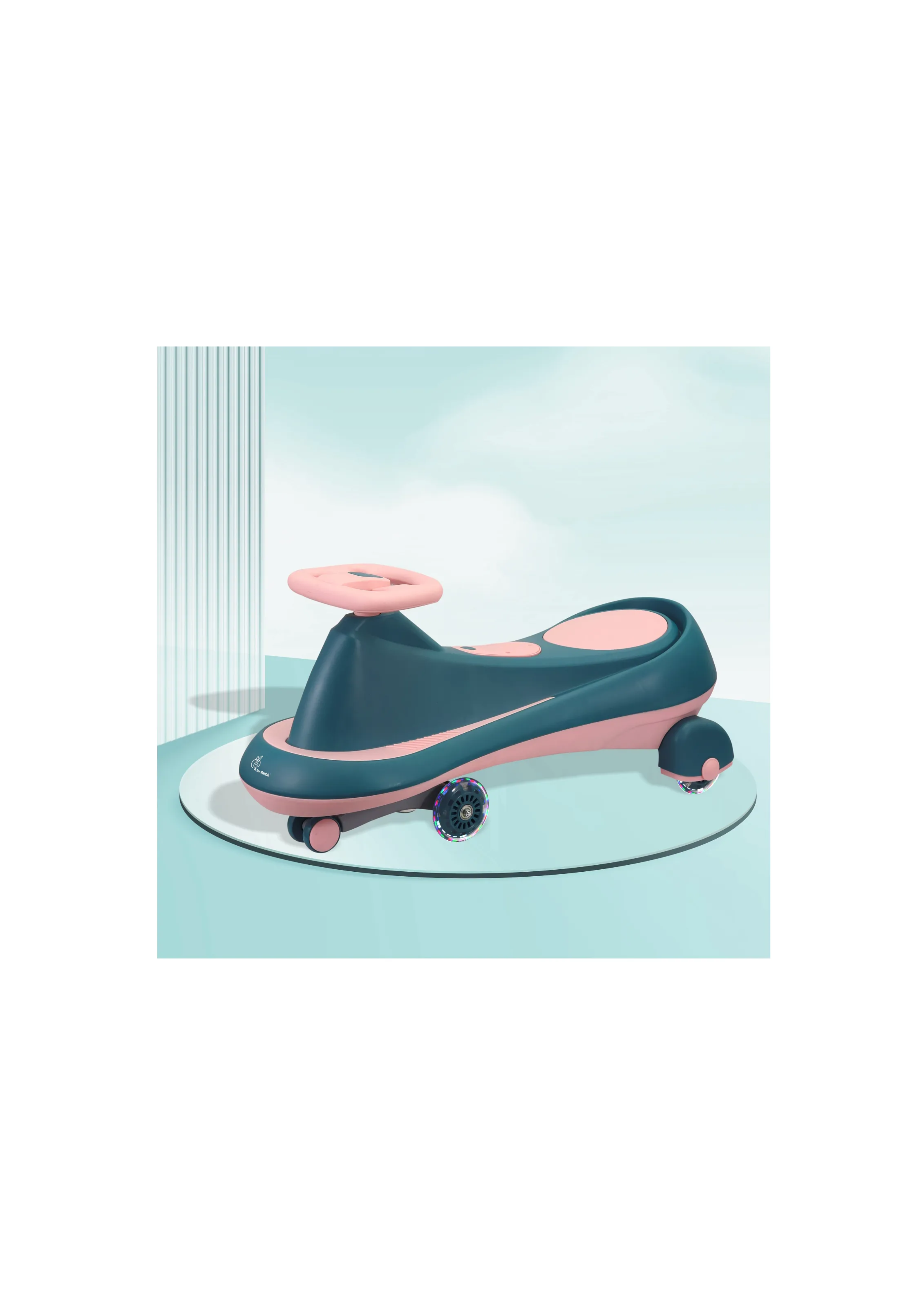 R For Rabbit Iya Iya Drift Swing Car - Scratch Free PU Led Wheels, Up to 125 Kgs