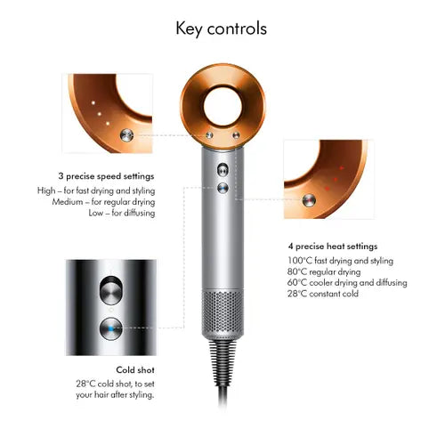 Dyson Supersonic™ Hair Dryer – Nickel Copper