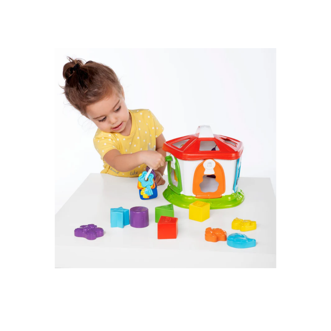 Chicco 2 in 1 Animal Cottage Shape Sorter Toy for Kids Age 12M+