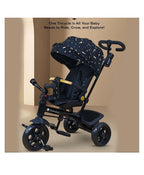 StarAndDaisy Kids Tricycle with Canopy, Basket & Bell – 18 Months–5 Years