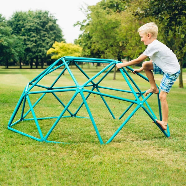 Plum Products Deimos Metal Climbing Dome for Kids 3–8 Years – Outdoor Jungle Gym, Powder-Coated Steel Frame, Turquoise