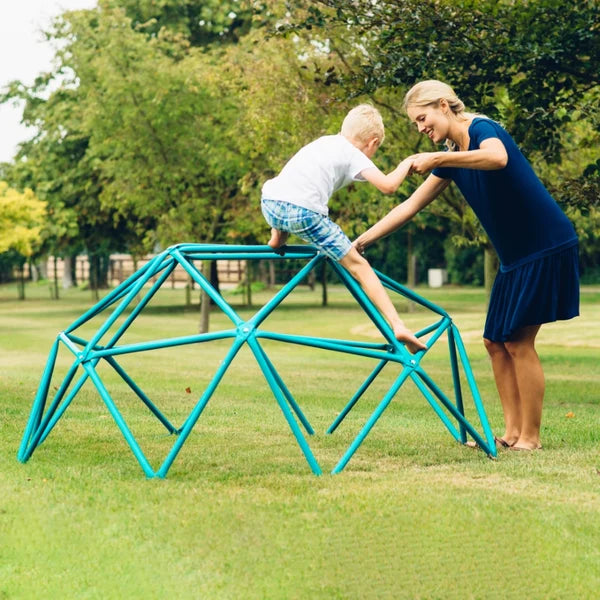 Plum Products Deimos Metal Climbing Dome for Kids 3–8 Years – Outdoor Jungle Gym, Powder-Coated Steel Frame, Turquoise