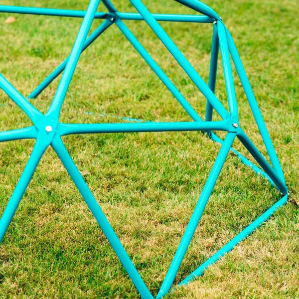 Plum Products Deimos Metal Climbing Dome for Kids 3–8 Years – Outdoor Jungle Gym, Powder-Coated Steel Frame, Turquoise