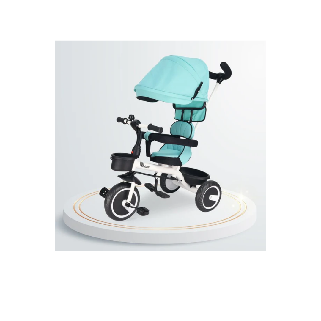 R For Rabbit Tiny Toes T30 Ace Tricycle For Kids With Adjustable Parental Control Lake Blue