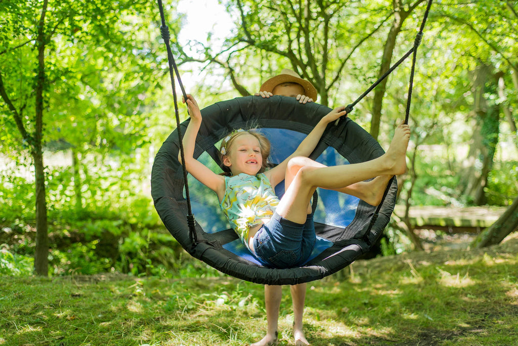 Plum Spider Monkey Wooden Nest Swing Set | FSC-Certified Outdoor Garden Swing for Kids Ages 3+ Years