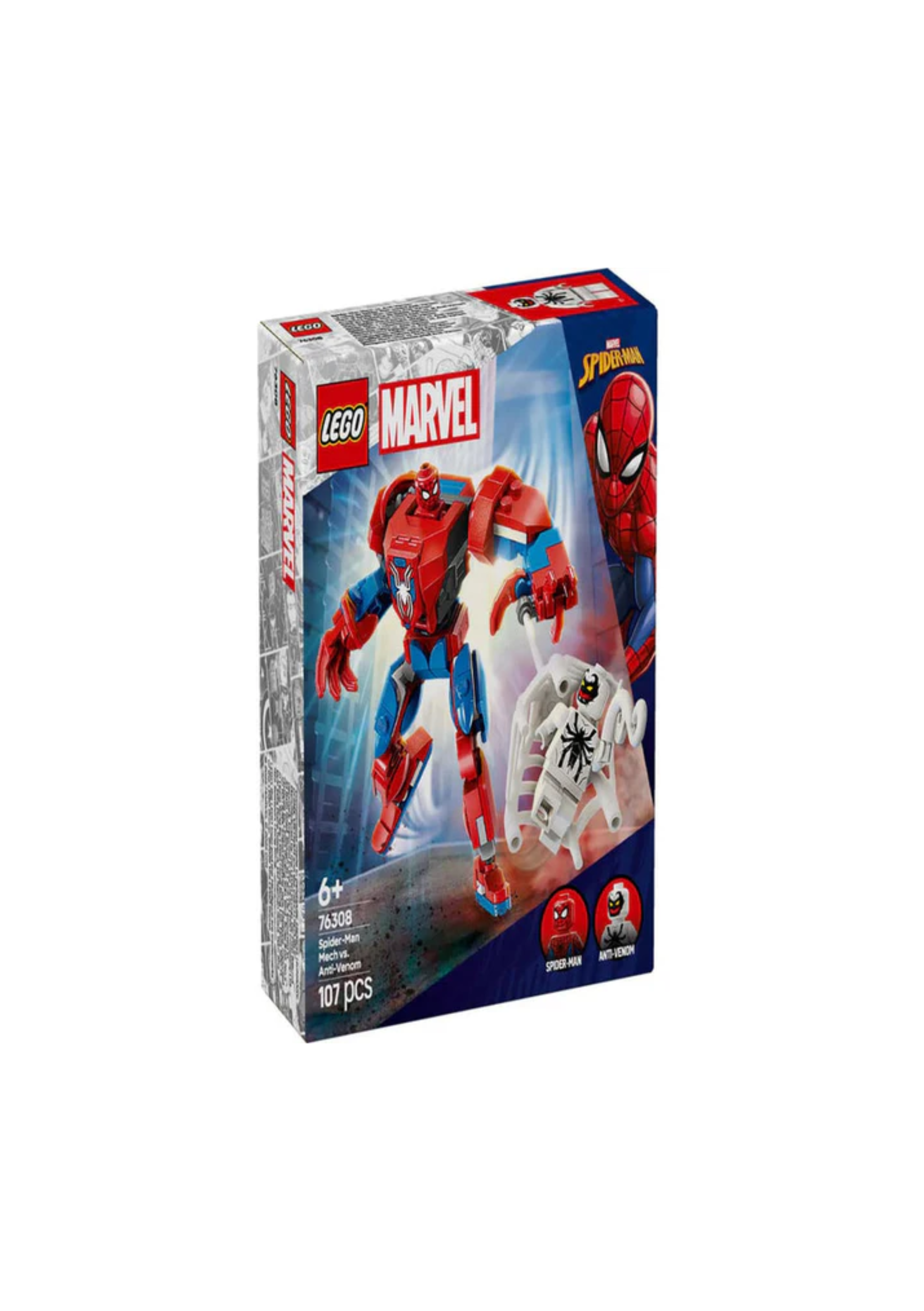 Lego 76308 Marvel Spider-Man Mech vs. Anti-Venom (107 Pieces)
