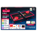 Play Zing 3-in-1 Jumbo Table Tennis, Ludo & Drawing Board Game – 120 CM