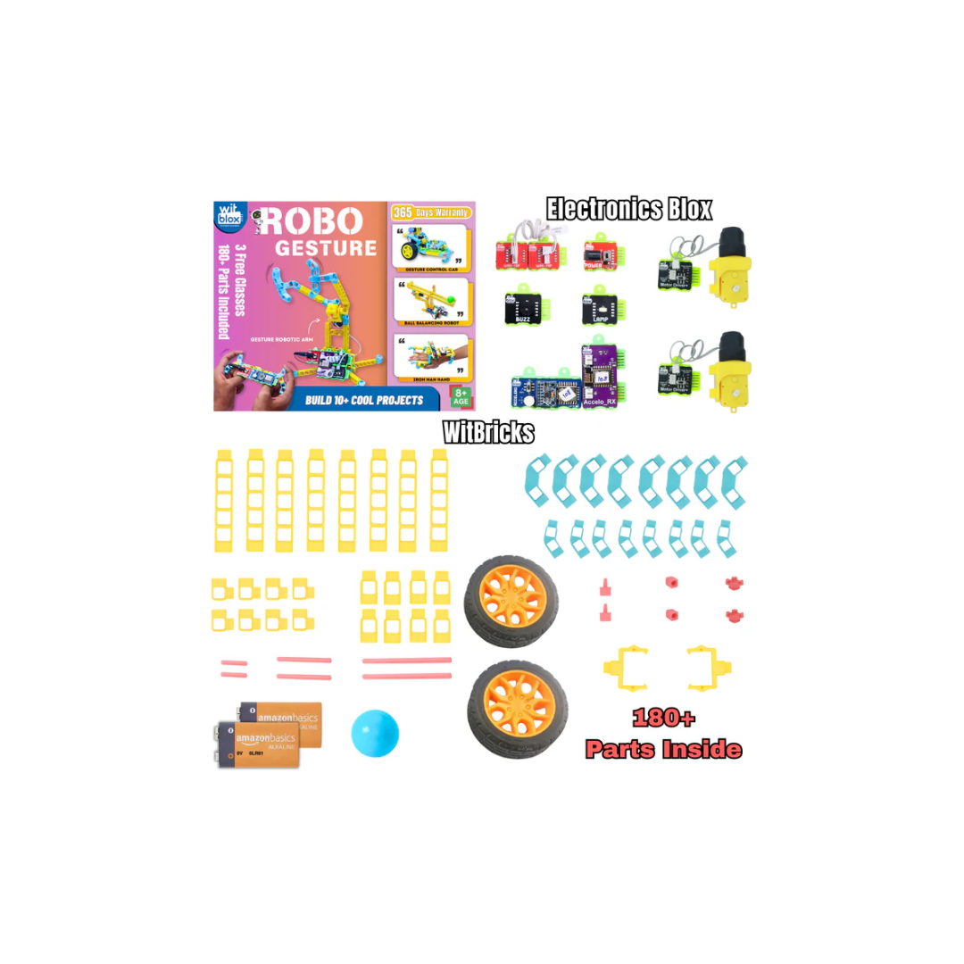 Wit Blox DIY Robogesture Kit for 10+ Gesture based projects