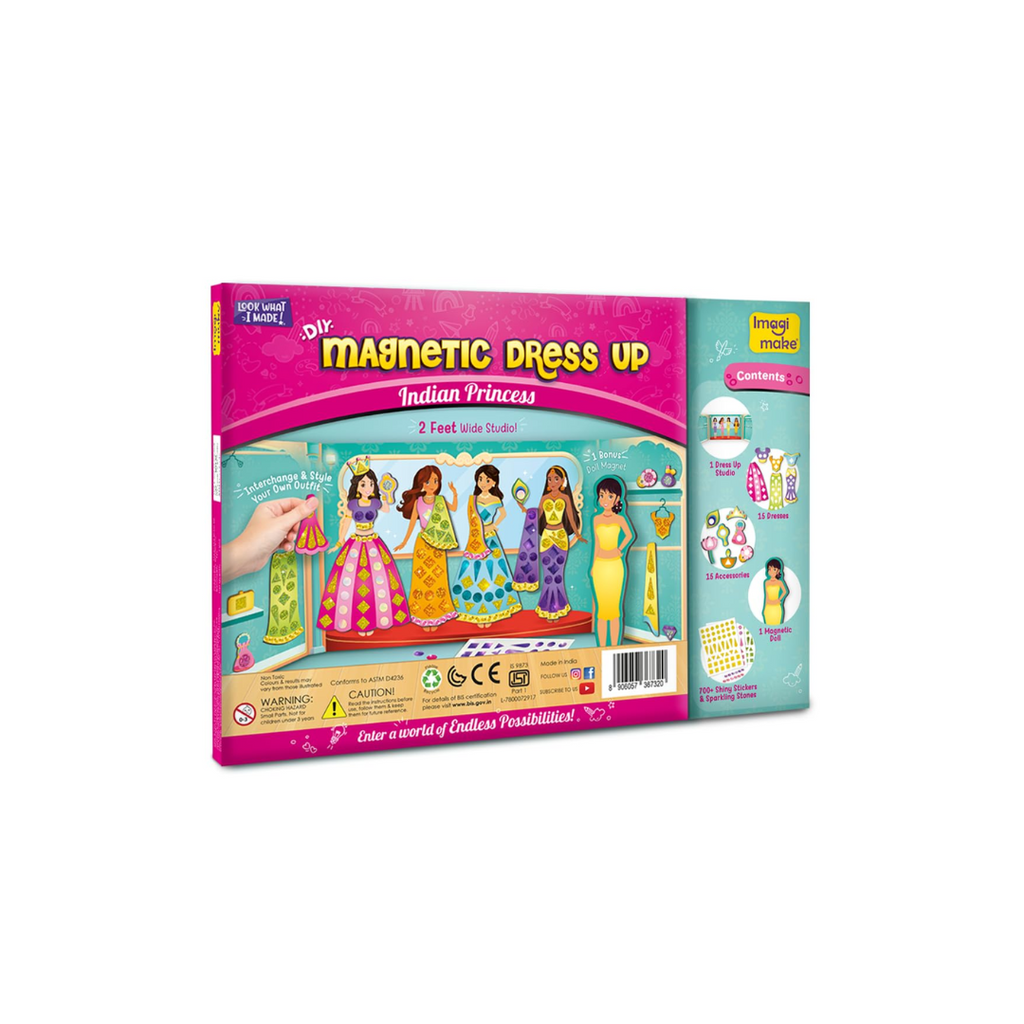 Imagimake DIY Magnetic Dress-Up Indian Princess