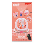 Hu-Baby Rhythmic Rocker Baby Rocking Chair with Soothing Vibration, Music & Projector – Pink | 0M+