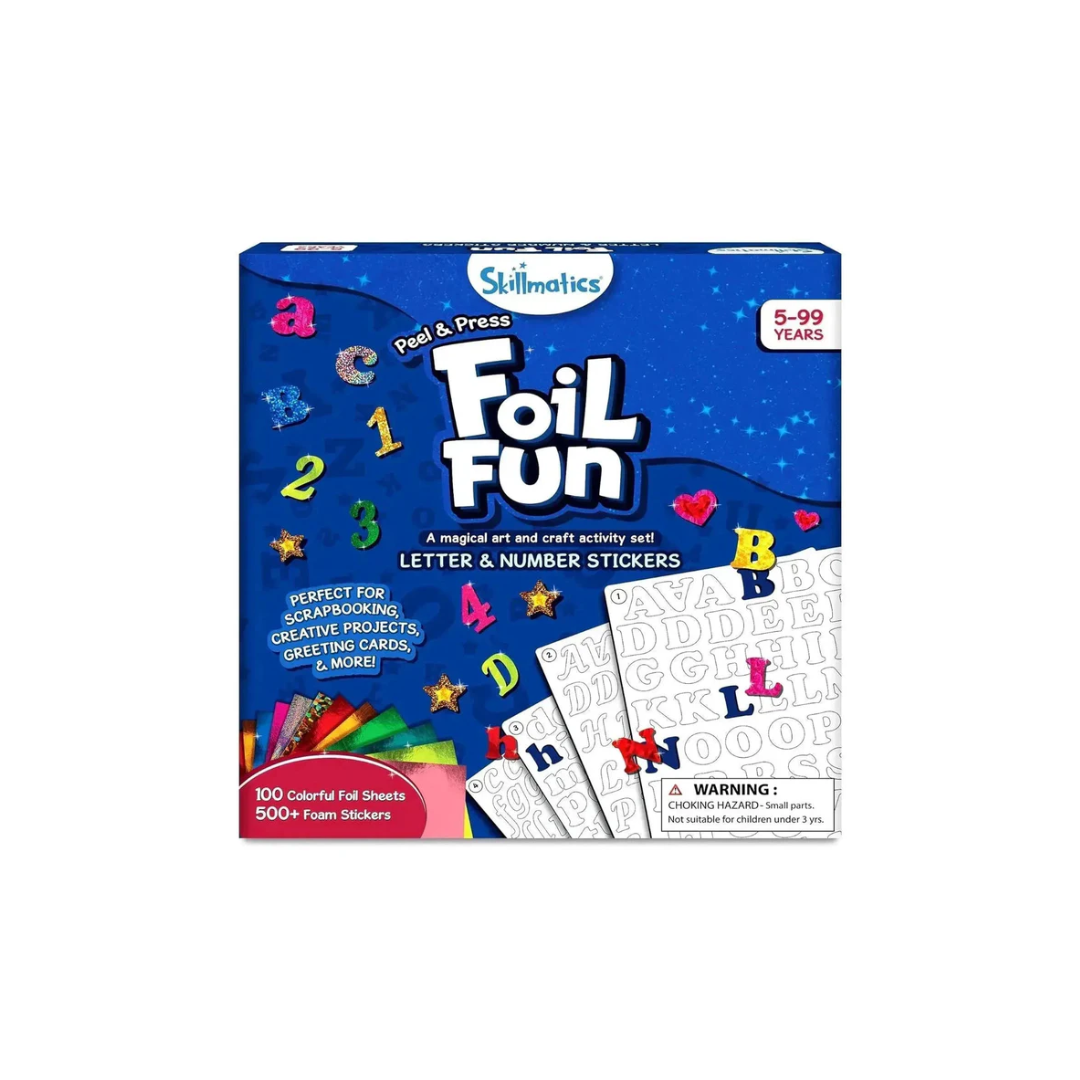 Skillmatics Foil Fun Letter & Number Stickers