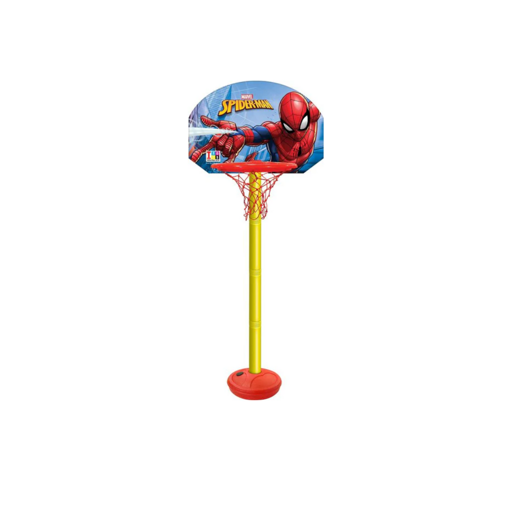 Itoys MARVEL Spider-Man Basketball and Adjustable Net & Stand Set