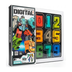 GOOEKE Distortion Digital Transforming Number Robot – 10-Piece Educational STEM Building Toy Set (Numbers 0-9) for Kids Ages 3+