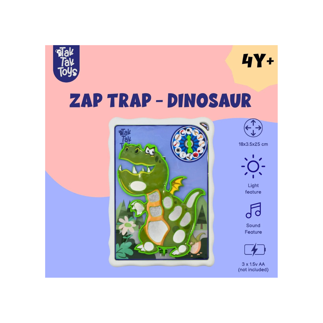 Tik Tak Toys Zap Trap - Dinosaur - Interactive STEM Toy