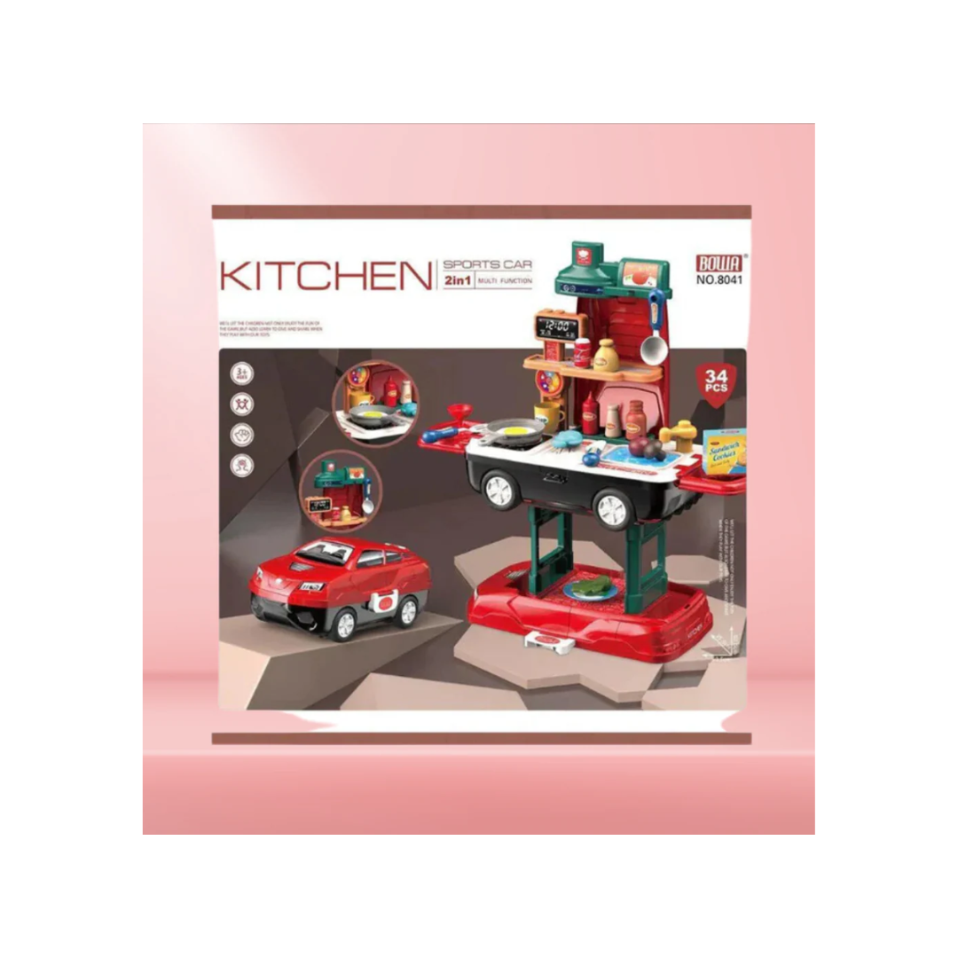 Rainbow Toys Kitchen Sport Car Cooking Set