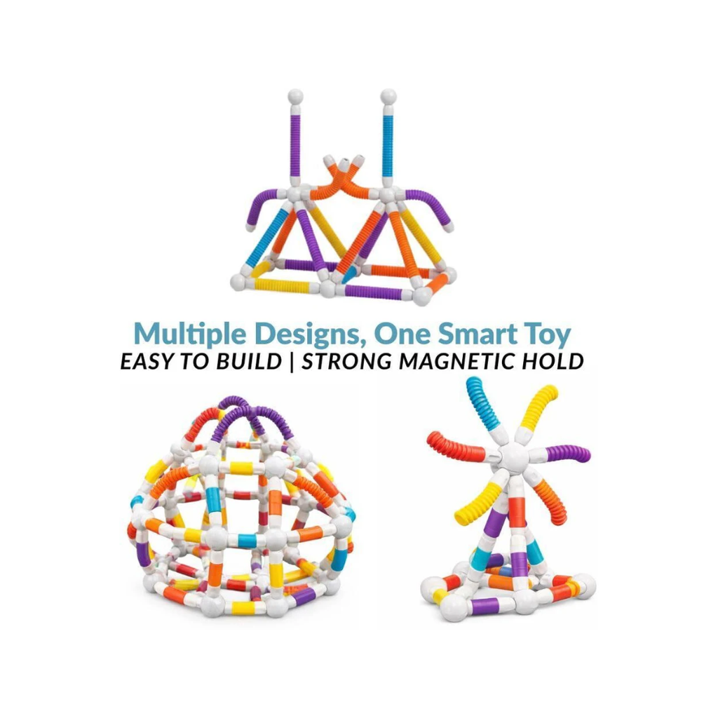 Rainbow Toys 2-Piece Flexible Magnetic Building Blocks Set 42pcs